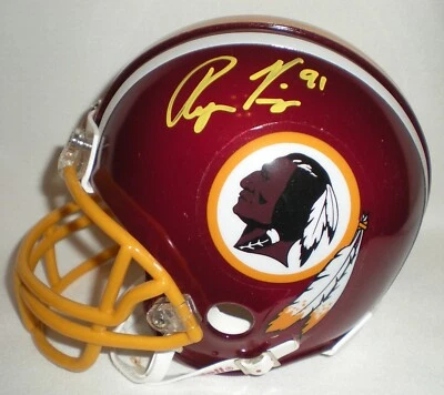 Mini capacete autografado por Ryan Kerrigan Washington Redskins com certificado de autenticidade BDS #2106 - Imagem 1 de 4