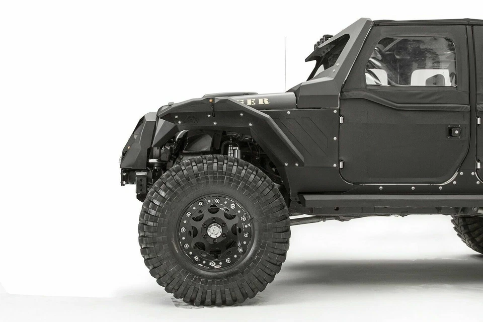 Recubrimiento en polvo Fab Fours Fender Flare para Jeep Wrangler JK 07-18 2 puertas 4 puertas JK1003-1 Foto 1 de 4