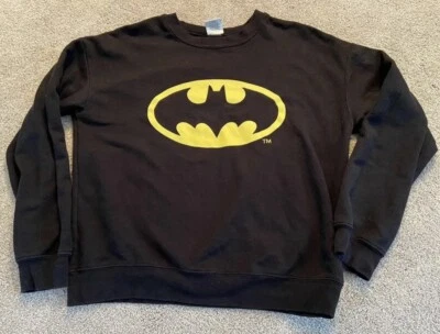 Sudadera Juvenil Grande 11-13 Logo Batman De Colección DC Comics Rara De Colección Foto 1 de 4