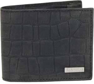 STARHIDE Mens RFID Blocking Embossed Croco Genuine Distressed Hunter Leather Wal - Picture 1 of 6