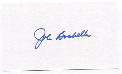 John Boccabella Signed 3x5 Index Card Autographed Chicago Cubs Debut 1963 - Image 1 of 2