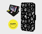 GOTH SKULLS WICCA SPELLS - Faux Leather Flip Phone Case Cover - iphone/Samsung