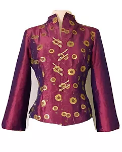 Asian Chinese Women Ladies Long Sleeve Office Wear Shirt Top - Picture 1 of 8