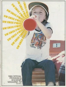 San Diego Padres 1980 Scorebook/Program Unmarked   - Picture 1 of 4