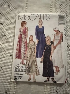 7073 Vestido Vintage McCalls Patrón de Costura Misses Imperio Costura SIN CORTAR FUERA DE STOCK XS-S-M - Imagen 1 de 5