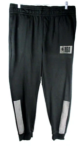NBA Basketball Sweatpants Athletic 3 Pockets Fitted Leg Logo Black Men's 2XL - Picture 1 of 11