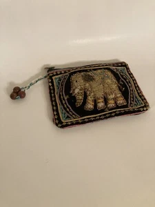 Vintage Beaded Elephant Pouch - Picture 1 of 3