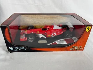 SAMPLE 1:18 Hot Wheels 2004 Michael Schumacher Ferrari F1 King of the Desert - Picture 1 of 17