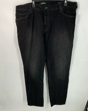 34 Heritage Black Charisma Comfort Rise Classic Tapered Jeans 46/34