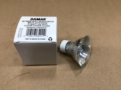 DAMAR Q75MR16/FL38/GU10/CG Bulb 75W 120V #4029K27IAC - Image 1 of 3