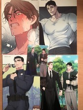 Full Volume “Albert/Yang Eun Ji” webtoon yaoi cards (4 4x6in, 1 2x3.5in) RARE