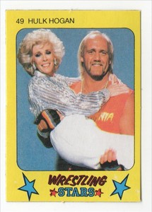 1986 GUM WRESTLING STARS- HULK HOGAN JOAN RIVERS