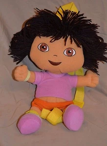 12" Dora The Explorer Plush Doll Backpack Show Character Girls Toys Purse Bag - Imagen 1 de 2