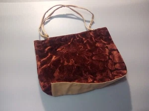 Shoulder Handbag Tan Maroon. Zipper Pocket Inside, Zipper Bag - Picture 1 of 12