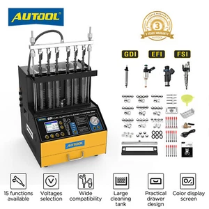 AUTOOL CT500 GDI EFI TSI Ultrasonic Fuel Injector Cleaner&Tester Upgrade CT400 - Picture 1 of 21