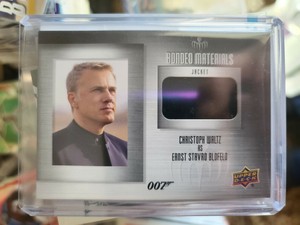 Christoph Waltz 2020 UD James Bond Villains & Henchmen Bonded Materials Jacket