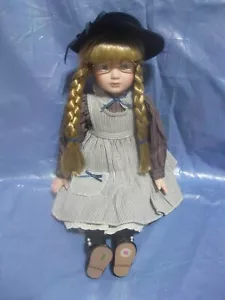 Tender Heart Treasures 17" Porcelain Doll - Laura - Picture 1 of 4