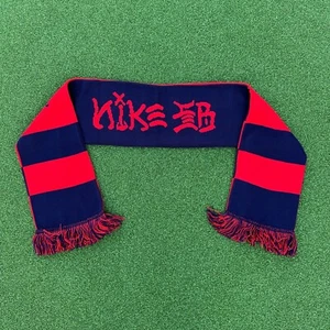 Rare OG Nike SB Scarf - Strike And Destroy Red Blue Neck Scarf - Picture 1 of 4