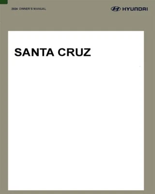 2024 Hyundai Santa Cruz Owners Manual User Guide