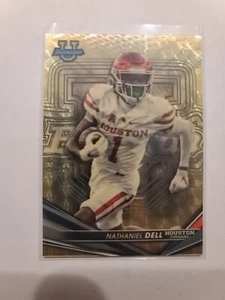 2022 Bowman Best University Nathaniel Dell #9 SuperFractor 1/1 Houston Cougars - Picture 1 of 2
