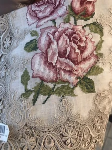 BESTICKTER LÄUFER/SCHAL~ESSTISCH/SEKRETÄR~NEU! 17”x 53”, KOSTENLOSER VERSAND - Bild 1 von 6
