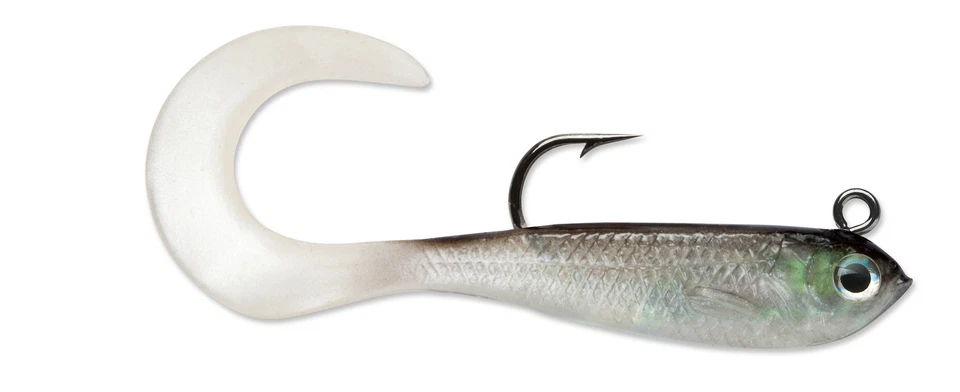 Storm WildEye Curl Tail Minnow 3 pack Mutli-Species Pre-Rigged Soft Minnow Bait