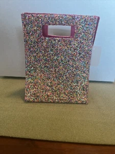 NEW Bath & Body Works Rainbow Glitter and PVC Mini Gift Bag - Picture 1 of 3