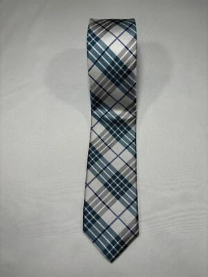 Bar III flaco seda/poliéster blanco/verde azulado Foto 1 de 3