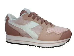 Scarpe donna Diadora Skyler platform curly tg 41 Sneakers Pelle Rosa - Imagen 1 de 5