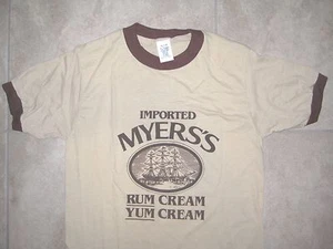 Camicia True Vintage IMPORTATA Myer's Myers's Rum Crema Yum Crema Nuova con etichette media - Foto 1 di 8