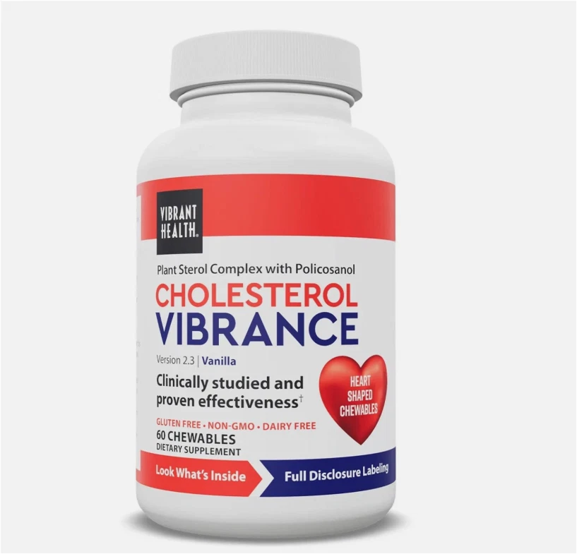 Vibrant Health Cholesterol Vibrance, 60 Chewable Wafers 6/2026 - Image 1 of 2