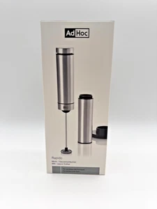 Montalatte e Salse Automatico AdHoc Rapido Nuovo In Scatola Acciaio Inox e Nero - Foto 1 di 3