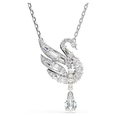 Swarovski Zirconia Swan Pendant White, Rhodium Plated 5723387 - Image 1 of 4