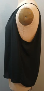 Camiseta sin mangas de vestido transparente negra FASHION MAGAZINE 3X - Imagen 1 de 4