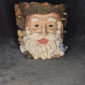 Woodland Santa Head Planter Decoration Christmas Holiday   - Picture 1 of 7