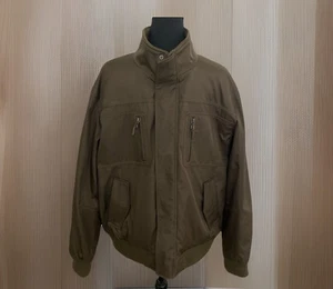 Calvin Klein Wind & Water Resistance insulated Men’s Brown Bomber Jacket Sz.Lg. - Picture 1 of 3
