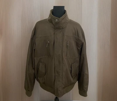 Calvin Klein Wind & Water Resistance insulated Men’s Brown Bomber Jacket Sz.Lg. - Image 1 of 3