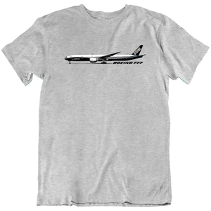 Boeing 777 Grafikdruck Luftfahrt Flugzeug Flugzeug T-Shirt Tee Geschenk Neu - Bild 1 von 9