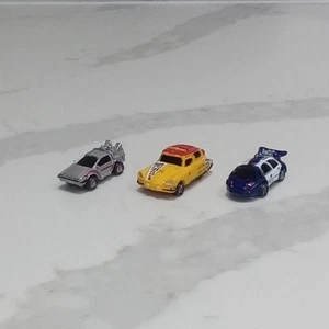 Zurück in die Zukunft, DeLorean, Taxi & Polizei Full Set Funrise Not Micro Machines  - Bild 1 von 24