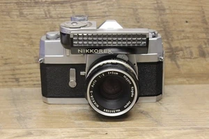 Nikon Nikkorex F camera Nikkor-S Auto 1:2 f=5cm Nikkorex selenium light meter - Picture 1 of 24