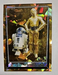 C-3PO and R2-D2 Gold /15 2023 Topps Chrome Sapphire Star Wars Return of the Jedi - Picture 1 of 3