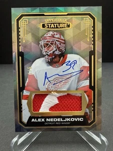 2021-22 Upper Deck Stature Alex Nedeljkovic Auto Patch 1/5 First Print - Picture 1 of 6