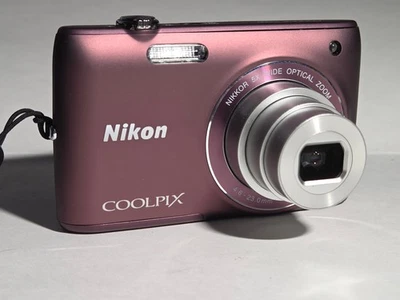 Nikon Coolpix S4100 Digital Camera 14MP 5X Optical Zoom Plum w/Battery & SD Card - Image 1 of 4