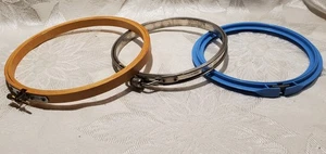 3 aros bordados - madera - metal - plástico - Imagen 1 de 2
