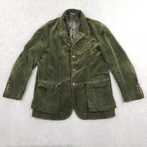 Polo Ralph Lauren Blazer Mens XL Green Corduroy Sport Coat Hunting Jacket - Picture 1 of 15