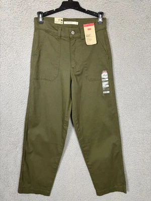 Levis Women's Green Utility Pants Size 24x27 Mid-Rise Relaxed Fit New With Tag's - Image 1 of 4
