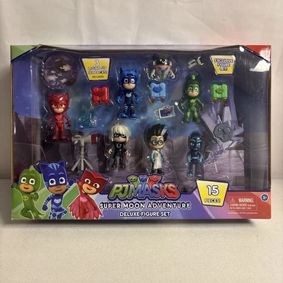 PJ Masks Super Moon Adventure Deluxe 15-teiliges Figurenset Neu - Bild 1 von 2