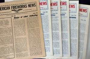John M Drewes American Fireworks News 6 issues from July - Dec 1985 Pyrotechnics - Foto 1 di 5