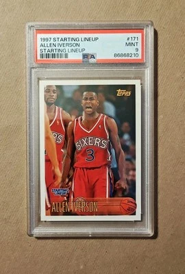1997 KENNER STARTING LINEUP #171 ALLEN IVERSON PSA 9 - Image 1 of 2