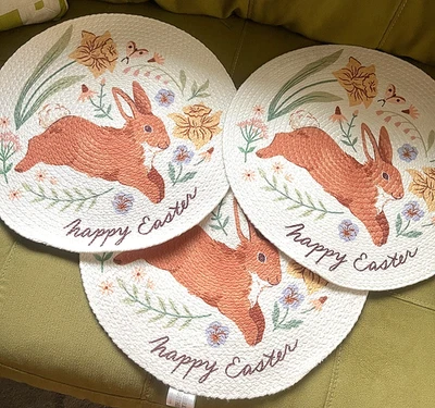 Celebrate Together Woven, Happy Easter Placemats (3), 15"x15" - Image 1 of 4
